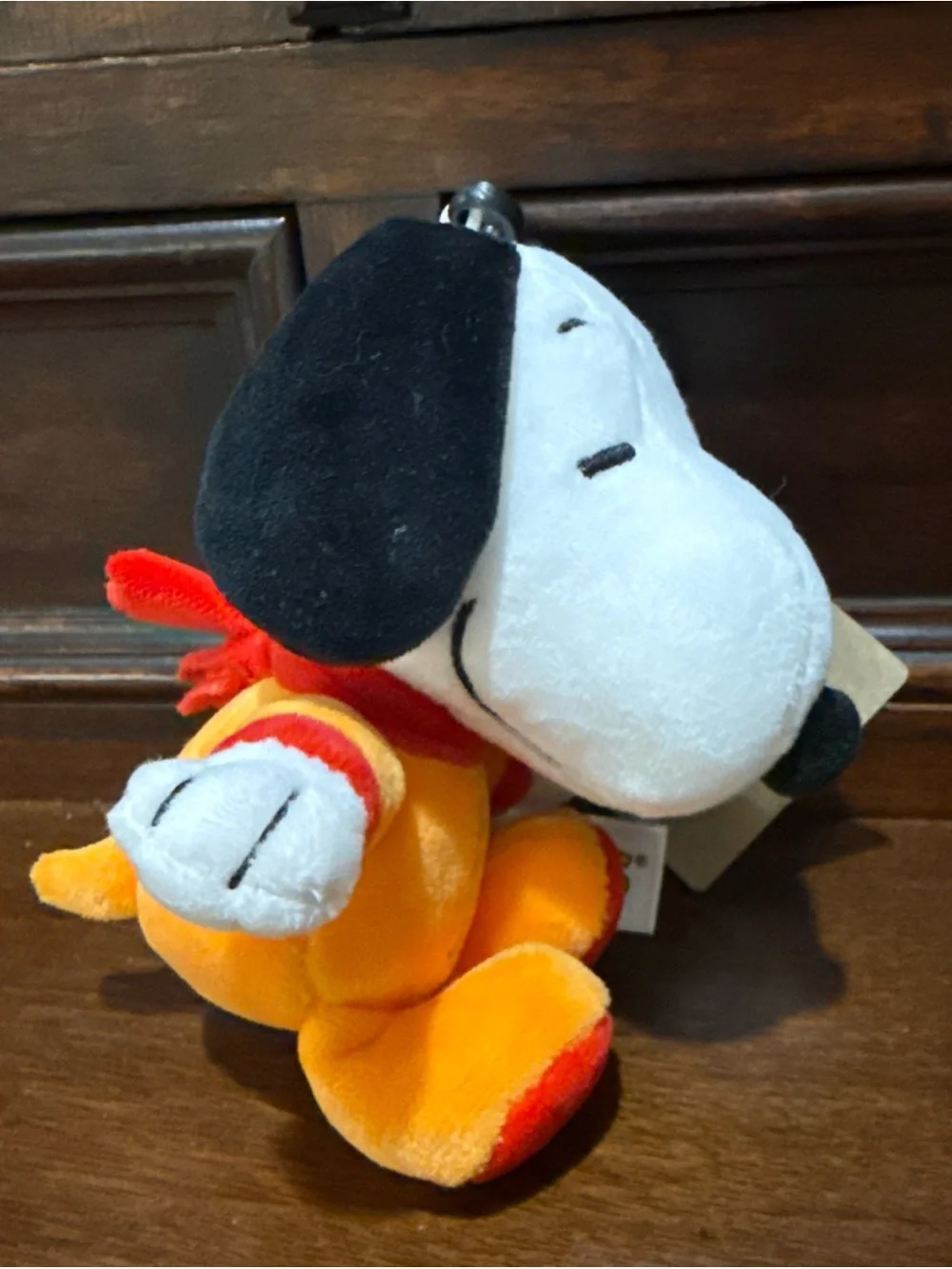 SNOOPY PEANUTS Aurora ASTRONAUT SNOOPY 5” Clip-On Bag Charm Key Chain Plush Toy